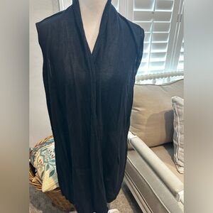 Premise Studio Black Sleeveless Drape Top